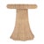 Spritely Home Accent Furniture Flora 22 in. W Round Rattan Scalloped Edge End table, Natural Rattan For Sale - Image 4 of 6