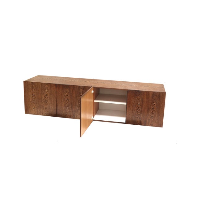 Vintage Wenge Wall-Mounted Sideboard by Banz Bord, 1970s For Sale - Image 14 of 18