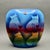 Postmodern Vintage Judith Stiles Ceramic Oval Vase With Airbrushed Rainbow Cats and Hearts Design For Sale - Image 3 of 8