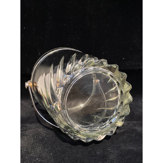 Vintage French Crystal Ice Bucket, 1960 For Sale - Image 6 of 8