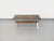 Vintage coffee table from the 1960s/70s, rectangular ceramic top with abstract patterns in shades of blue, blue-gray,...