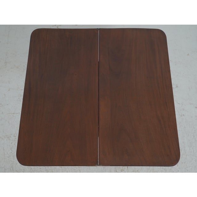 Wood Antique American Mahogany Empire Style Game Table For Sale - Image 7 of 18