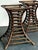 Wood Vintage Boho Willow and Reed Stacked Rattan Table Pedestals - A Pair For Sale - Image 7 of 12