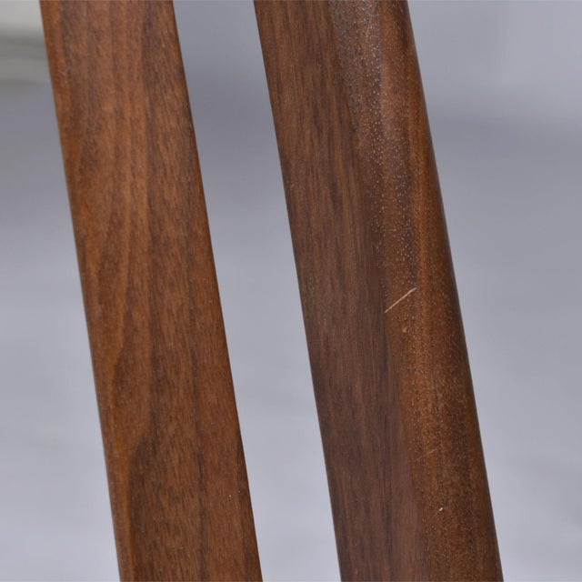 Henry P. Glass High Back Dining Chairs With Original Green Fabric For Sale - Image 13 of 15