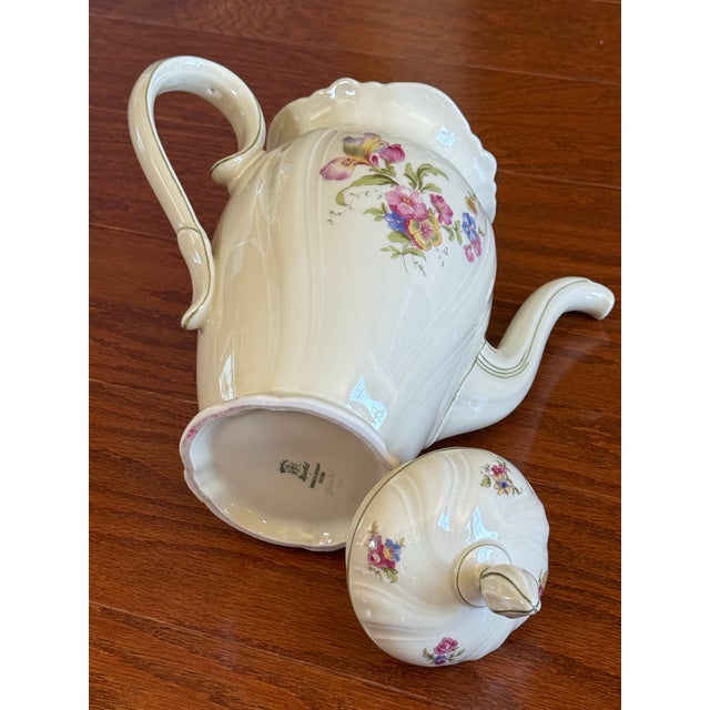 1940's Rosenthal Kronach Viktoria Lombul gold trim German porcelain large coffee/teapot Pitcher It is decorated in a...