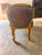 An elegant French Louis XVstyle double-ended bench / window seat, featuring a richly carved gilt frame and soft blue...