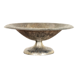 Roycroft Arts & Crafts Silver Finished Copper Footed Centerpiece Bowl or Fruit Bowl