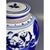 Chinese Blue and White Ceramic Ginger Jar with Lid, Late 19th Century For Sale - Image 3 of 9