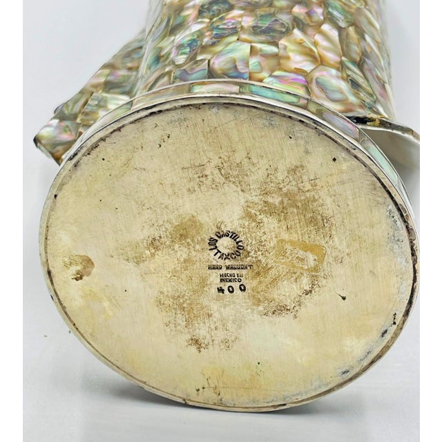 1980s Large Silver & Abalone Madonna Sculpture by Emilia Castillo for Los Castillo For Sale - Image 18 of 18