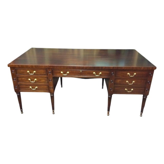 Vintage Executive Desk, Kittinger Furniture, George Washington Style Desk For Sale