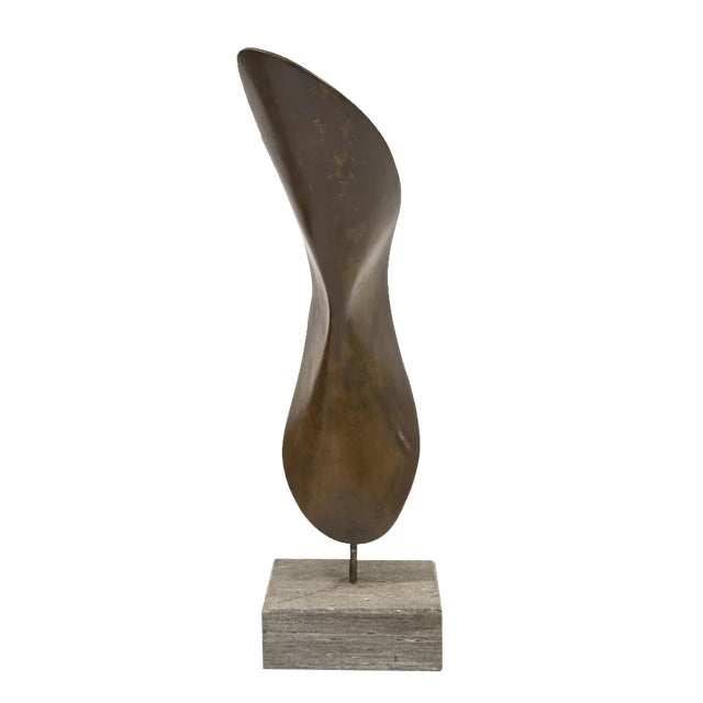 Franco Asco, Forma Evoluzione, 1960s, Bronze & Stone For Sale