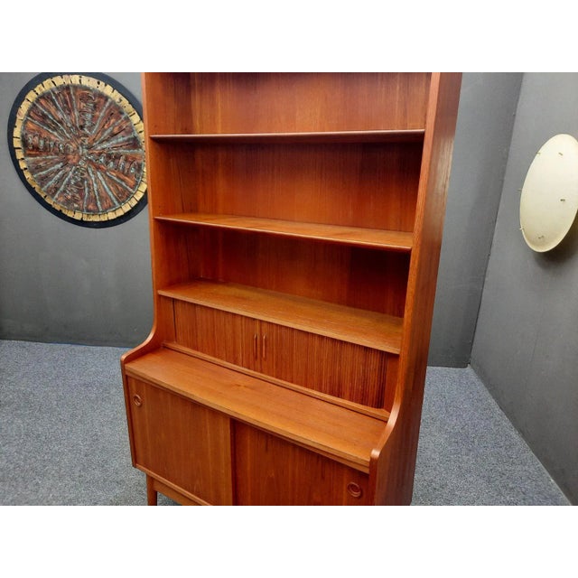 Brown Danish Teak Office Secretary, 1960s For Sale - Image 8 of 17