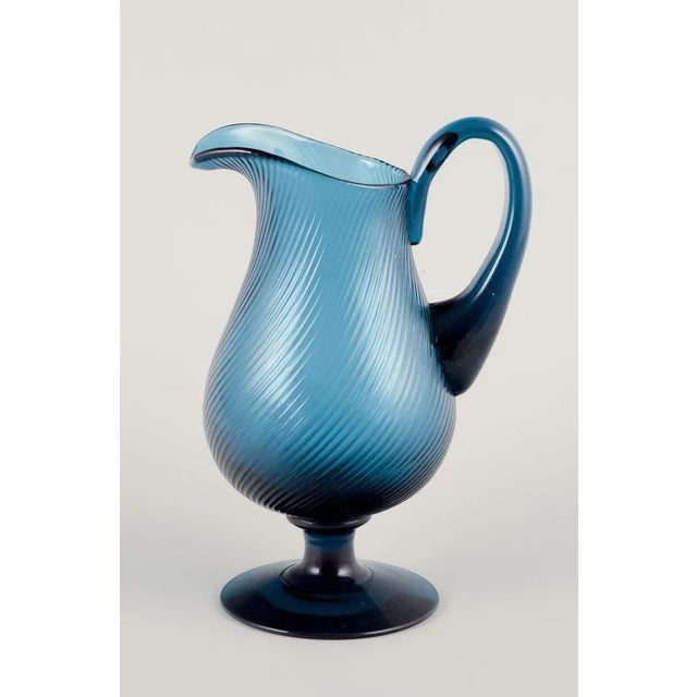 Swedish Glass Jugs by Signe Persson-Melin, 1970s, Set of 2 For Sale - Image 4 of 8