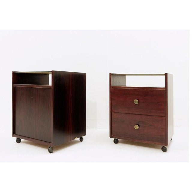 Mid-Century Modern Nightstands by Carlo Di Carli for Luigi Sormani, 1960s, Set of 2 For Sale - Image 9 of 10