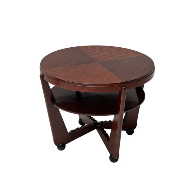 Maroon Art Deco Coffee Table in American Walnut by Max Coini, 1920s For Sale - Image 8 of 13
