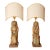 Vintage Italian Lamps Ceramic Figural Table Lamps King Tut and Cleopatra - A Pair For Sale