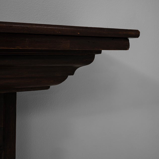 1900s French Neoclassical Wooden Fireplace Mantel in Original Patina For Sale - Image 12 of 18