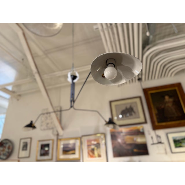 Serge Mouille Serge Mouille Rotating Arm Ceiling Lamp For Sale - Image 4 of 12