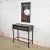 Early 20th Century Antique Lacquered Asian Console Table & Mirror with Hand Carved Lacquer Figures & Florals - a Pair For Sale - Image 13 of 13