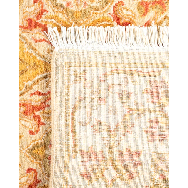 2000 - 2009 Mogul, One-of-a-Kind Hand-Knotted Runner Rug - Ivory, 2' 6" x 13' 10" For Sale - Image 5 of 8