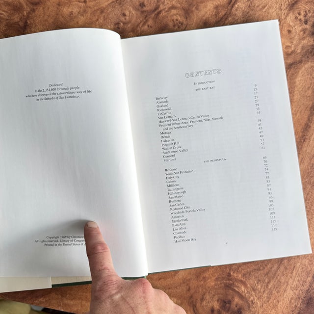 Green 1969 “The Suburbs of San Francisco” Book For Sale - Image 8 of 9