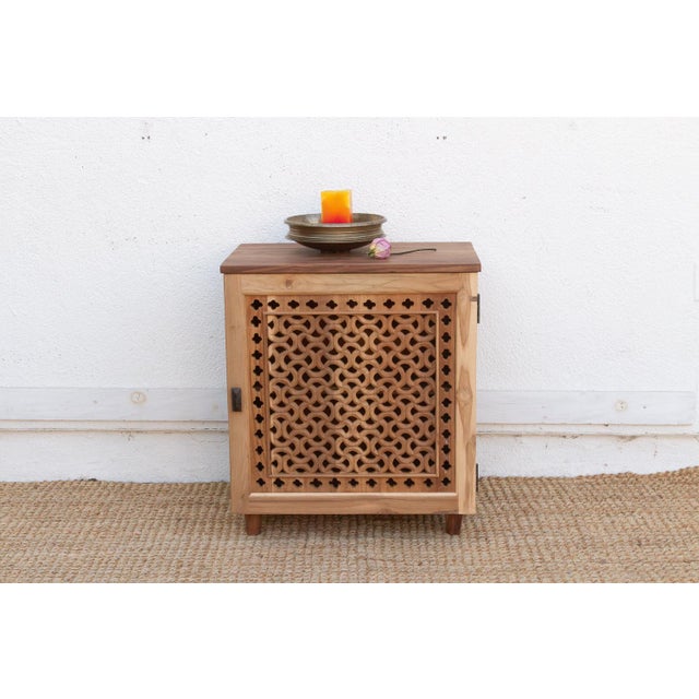 A signature piece of our Jali Collection, this 29-inch nightstand is a masterclass in architectural heritage and...