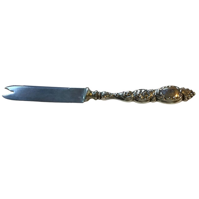 1930s Vintage Sterling Silver Handle Hors D’ Oeuvres Knife For Sale - Image 5 of 5