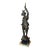 Antique Victorian Figural Cast Metal 29" Figural Warrior Maiden Statue Sculpture For Sale