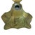 Antique Art Nouveau Brass Inkwell With Original Glass Liner . Jugendstil Desktop Decor . Early 1900s Goddess Motif For Sale - Image 9 of 11