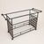Vintage Brown Jordan attributed Florentine serving cart featuring a speckled deep bronze-tone frame, original glass...