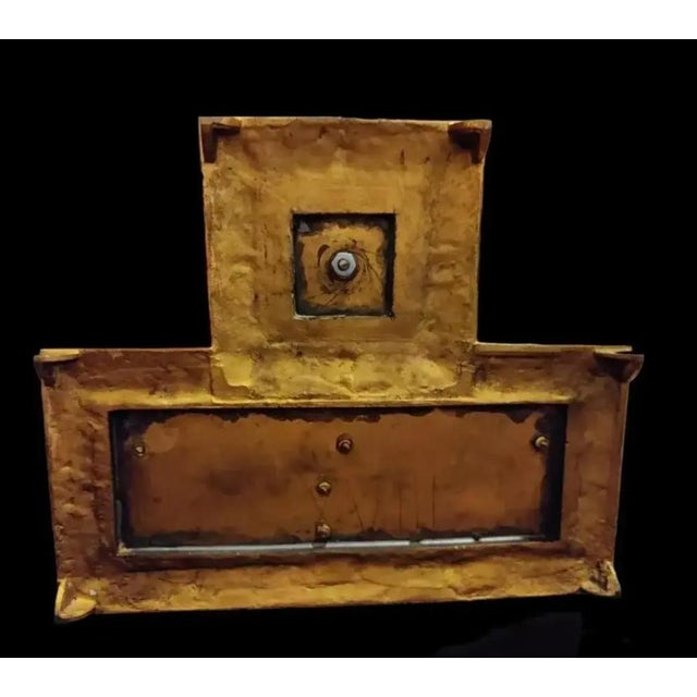 Late 19th Century Ornate French Repousse Gilt Bronze Letterbox Inkstand For Sale - Image 10 of 12