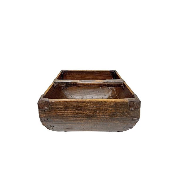 Antique Chinese Wood and Iron Rice Basket, 1900s For Sale - Image 13 of 13