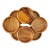 1960s Monkey Pod Wood Snack Bowls for Cocktail Hour- Set of 8 For Sale