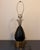 Vintage Sculptural Black & Gold Ceramic Lamps, Companion Pair, Mid-Century Atomic Era For Sale - Image 10 of 10