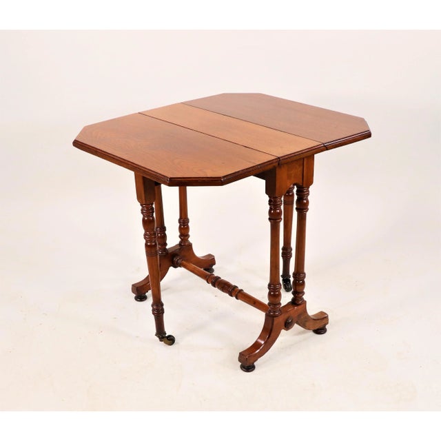 Circa 1890 English William and Mary Style Walnut Sutherland Table For Sale - Image 13 of 13