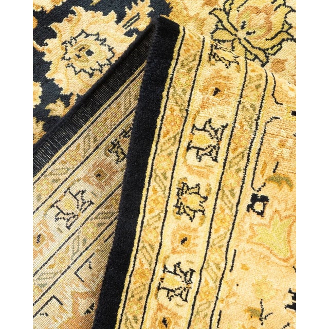 Mogul, One-of-a-Kind Hand-Knotted Area Rug - Black, 7' 10" x 10' 7" For Sale In New York - Image 6 of 8