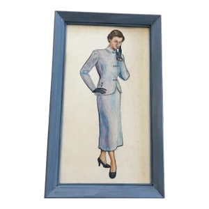 Vintage Mid-Century American Figural Painting