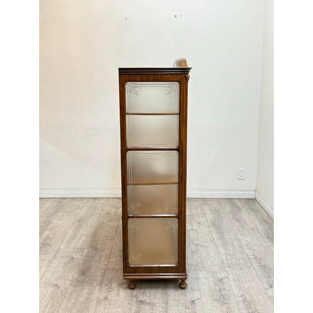 Antique Edwardian Display Cabinet For Sale - Image 11 of 12