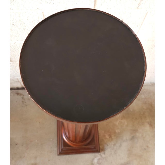 Mid 20th Century 20th Century Mahogany Ionic Order Style Column-Form Pedestal For Sale - Image 5 of 6