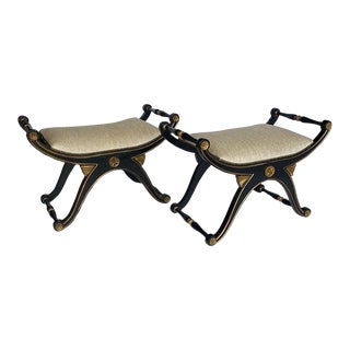 Neoclassical Style Bench Set of 2 For Sale