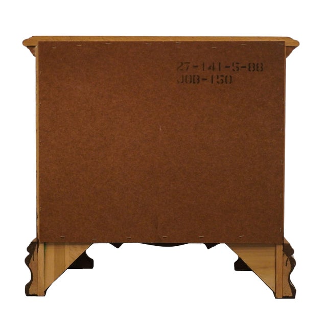 Kincaid Furniture Solid Oak Early American 26" Three Drawer Nightstand 27-141 For Sale - Image 11 of 12