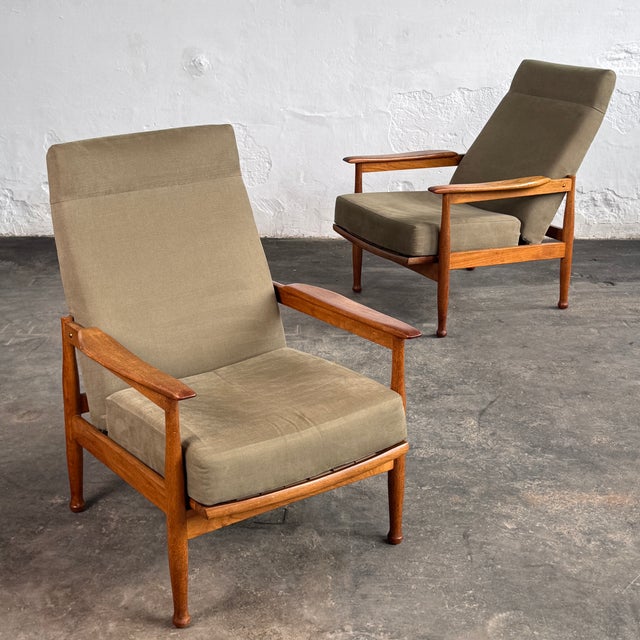 Manhattan Reclining Lounge Chairs by George Fejer for Guy Rogers, 1967, Set of 2 For Sale - Image 4 of 13