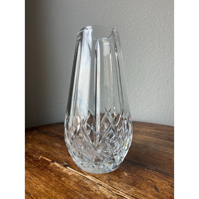 Waterford Crystal Vase 9” Made in Ireland Handmade, Handcut 9” height, 2.75” top diameter, 4.25” body diameter (widest)...