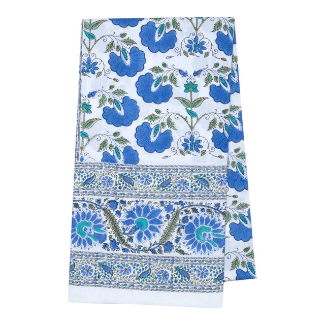 Janvi 12-Seat Blue Tablecloth For Sale