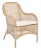 Safavieh Charlie Rattan Accent Chair with Cushion - Grey White Wash/White For Sale - Image 4 of 11