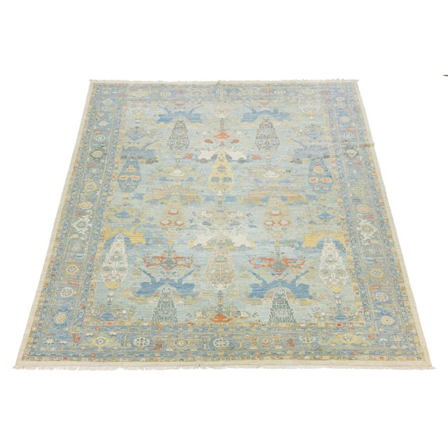 This exquisite Modern Sultanabad rug reimagines 19th-century Persian artistry for the contemporary home. Hand-knotted from...