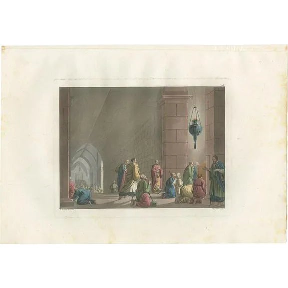 Ferrario, Tomb of the Virgin Mary, 1831, Paper For Sale