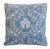 Custom-tailored pillow by Mike Seratt of The Prized Pig, featuring French Designer blue and white floral cotton fabric,...
