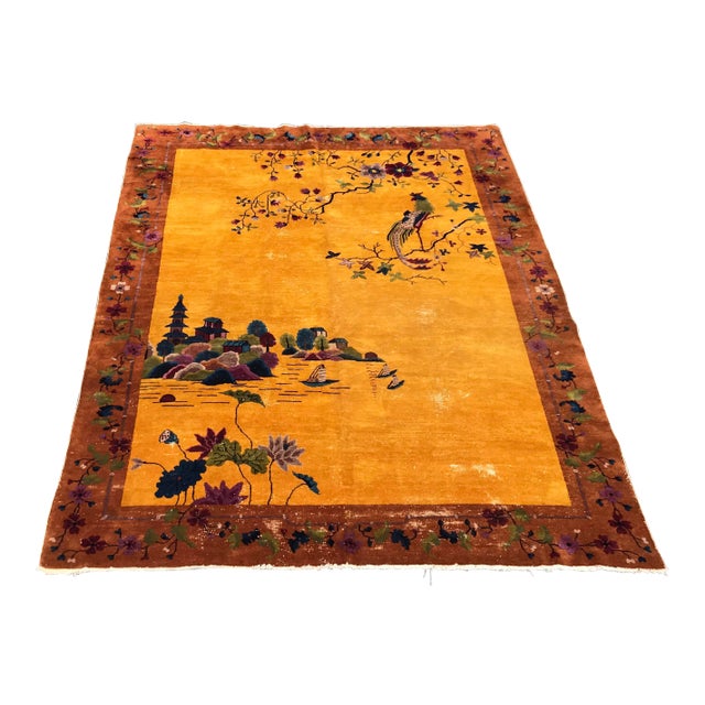 1920s Art Deco Chinese Rug- 8’11” X 11’5” For Sale