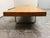 1950s French Low Wood Table + Chrome Supports, Vintage For Sale - Image 5 of 12